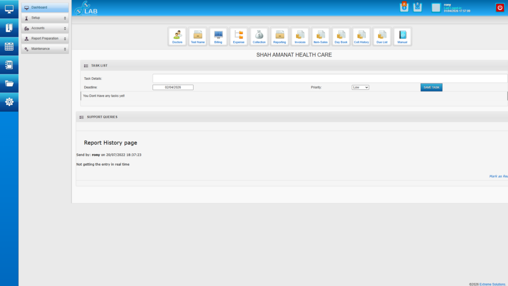 Clinical Lab Management System Source Code $299
