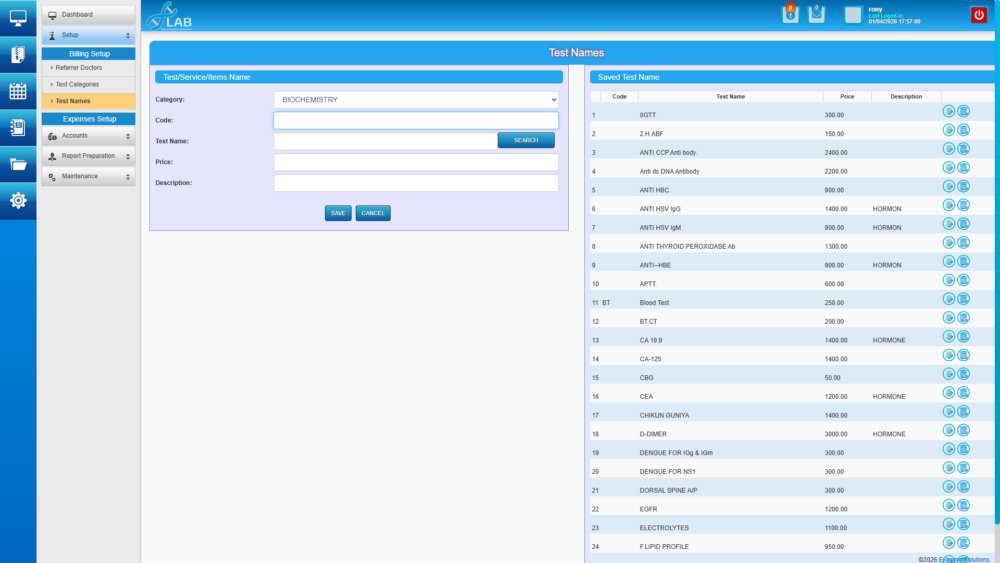 Clinical Lab Management System Source Code $299
