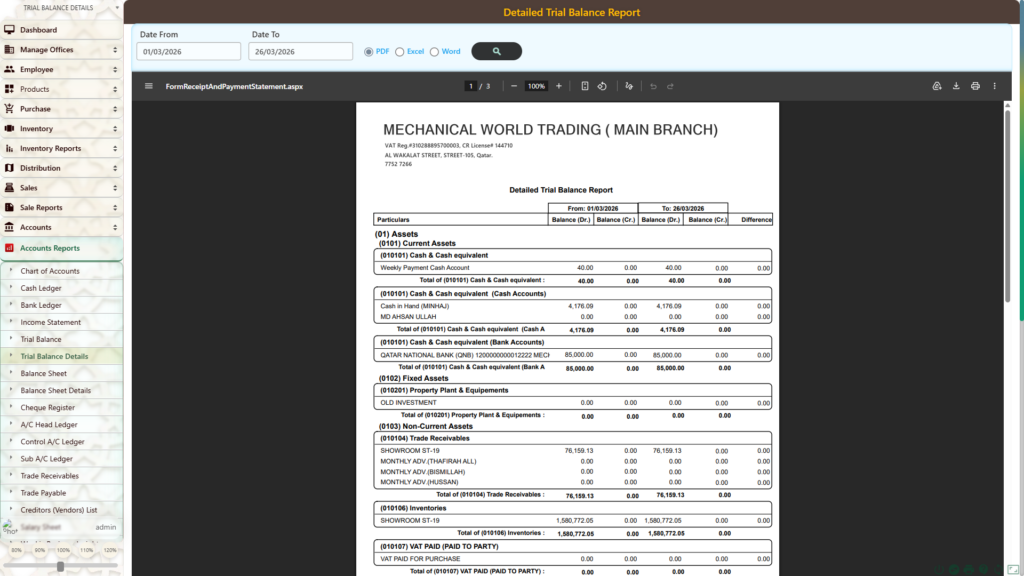 ERP Source Code for Mechanical Spare Parts Shops, Distributors & Service Centers