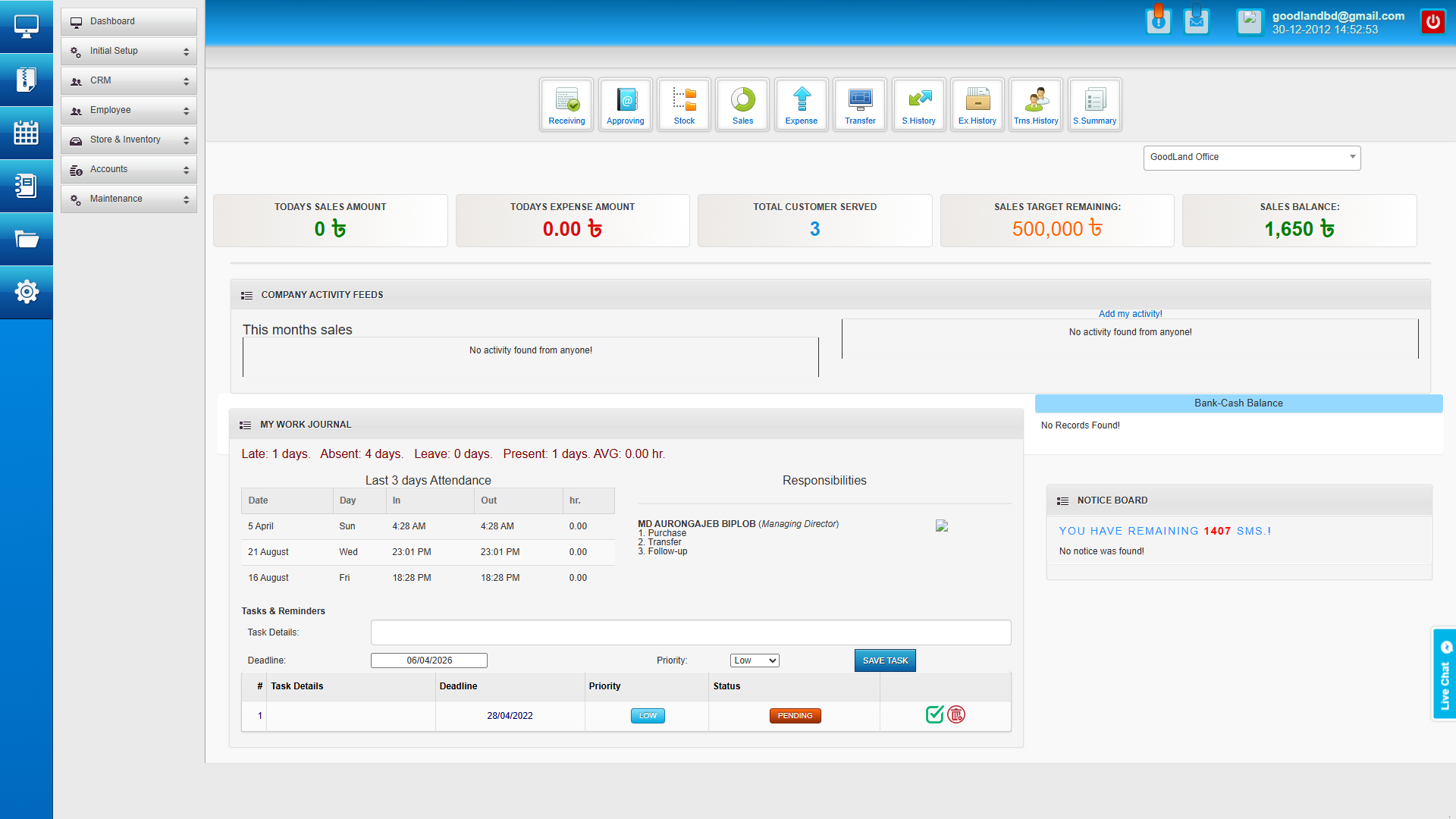 Multi Footwear Shop Retail and Inventory Management Software