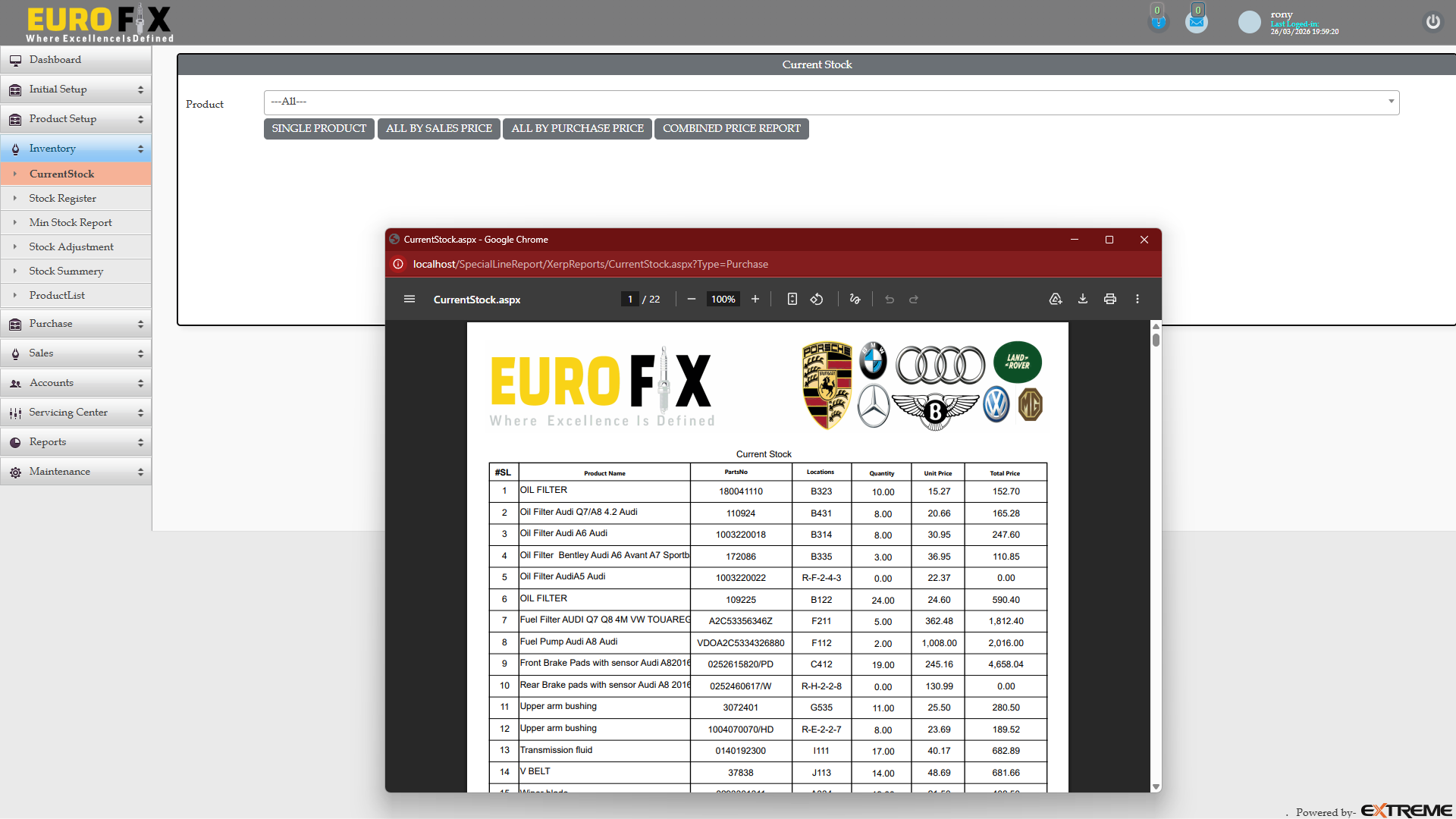 ERP Source Code for Auto Parts & Workshop Management - Image 8