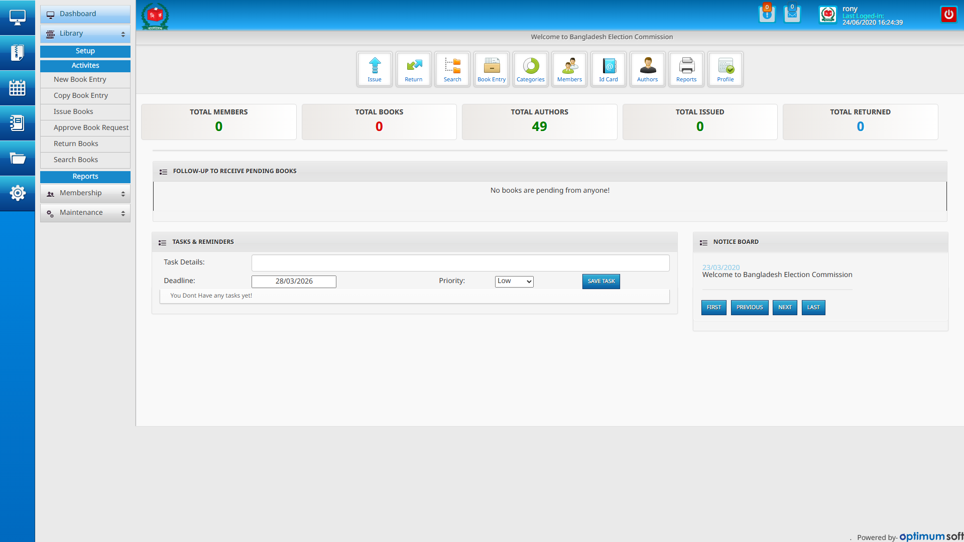 Purchase the complete library management Software source code